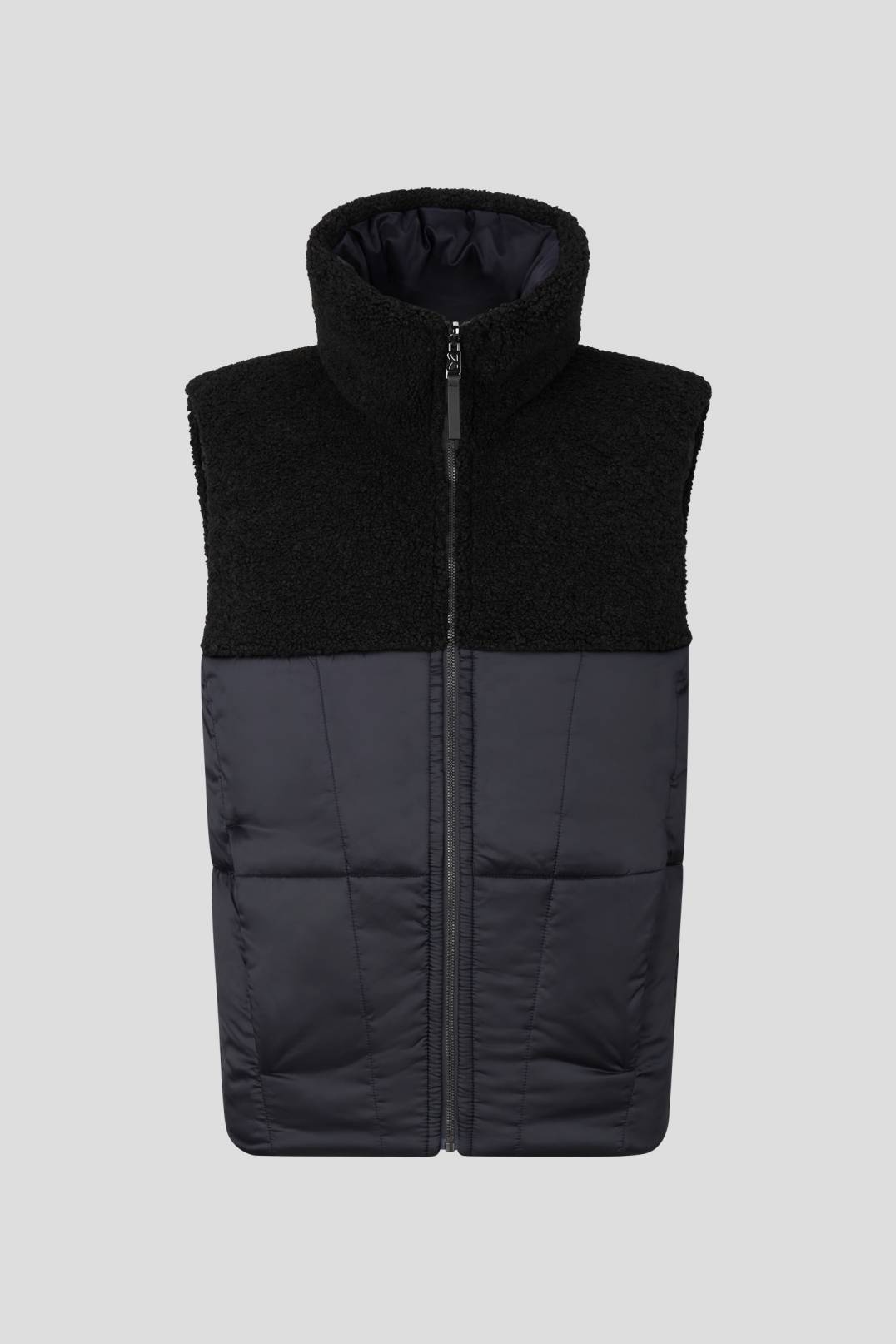 XENO REVERSIBLE DOWN WAISTCOAT IN NAVY BLUE - 7