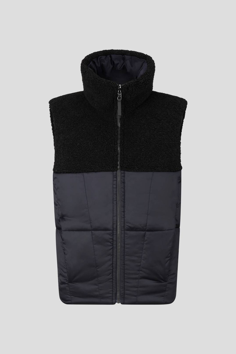 XENO REVERSIBLE DOWN WAISTCOAT IN NAVY BLUE 7