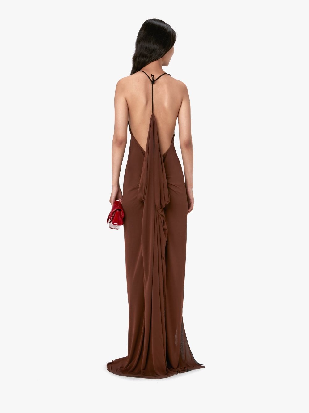 HALTERNECK SLIT DRESS - 3