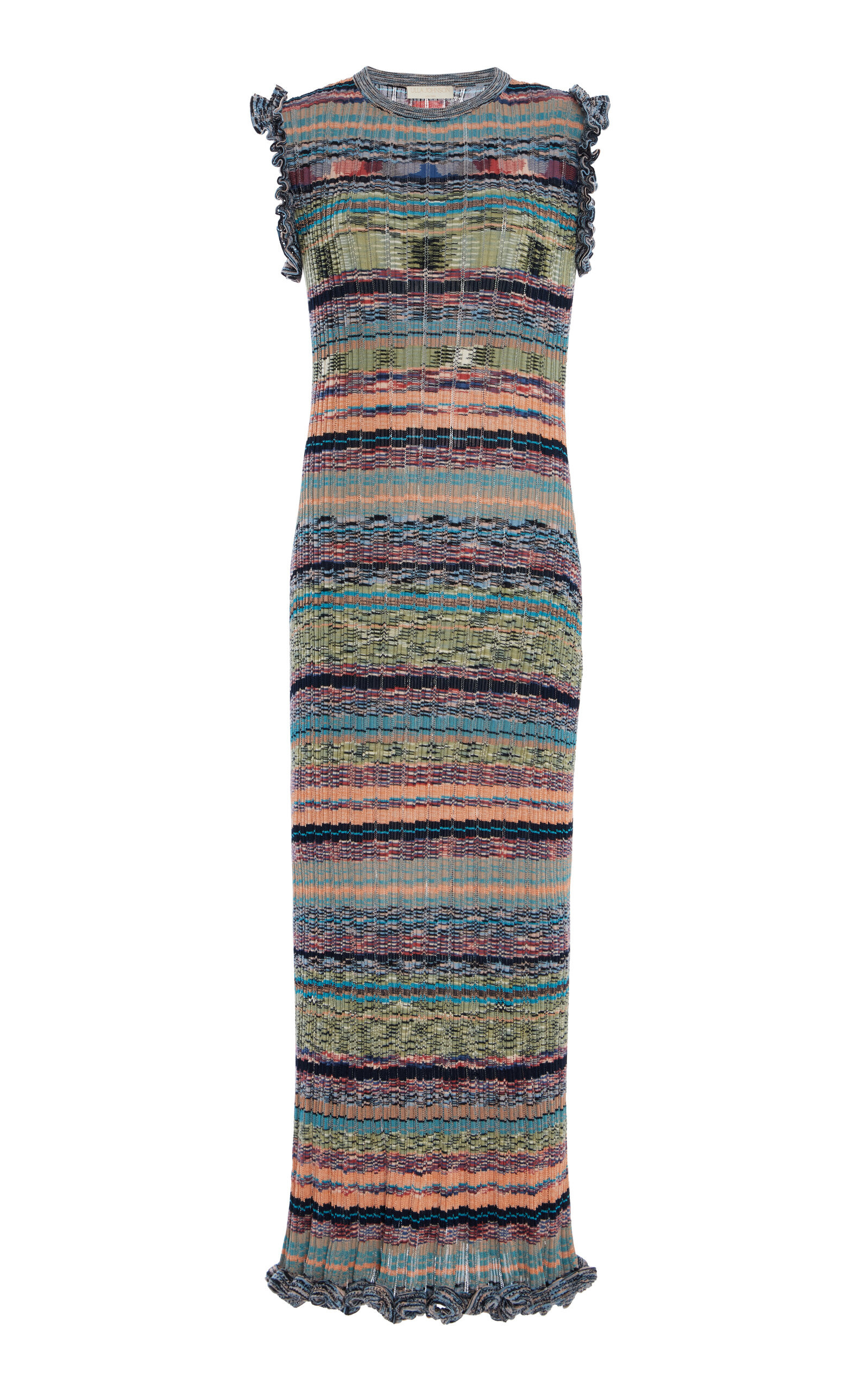 Ajak Cotton-Knit Midi Dress multi - 1