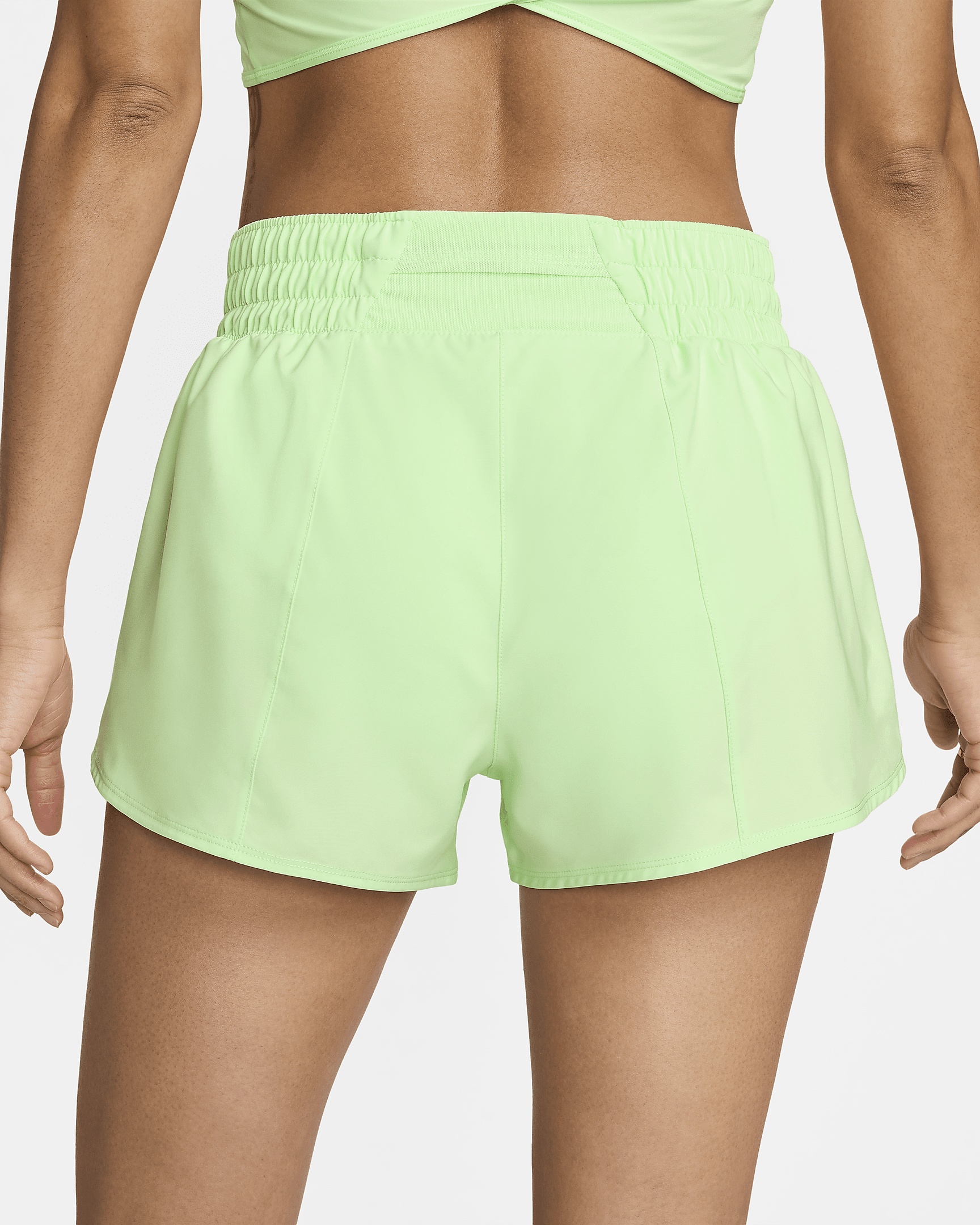 Nike Women's One Dri-FIT Mid-Rise 3" Brief-Lined Shorts - 3