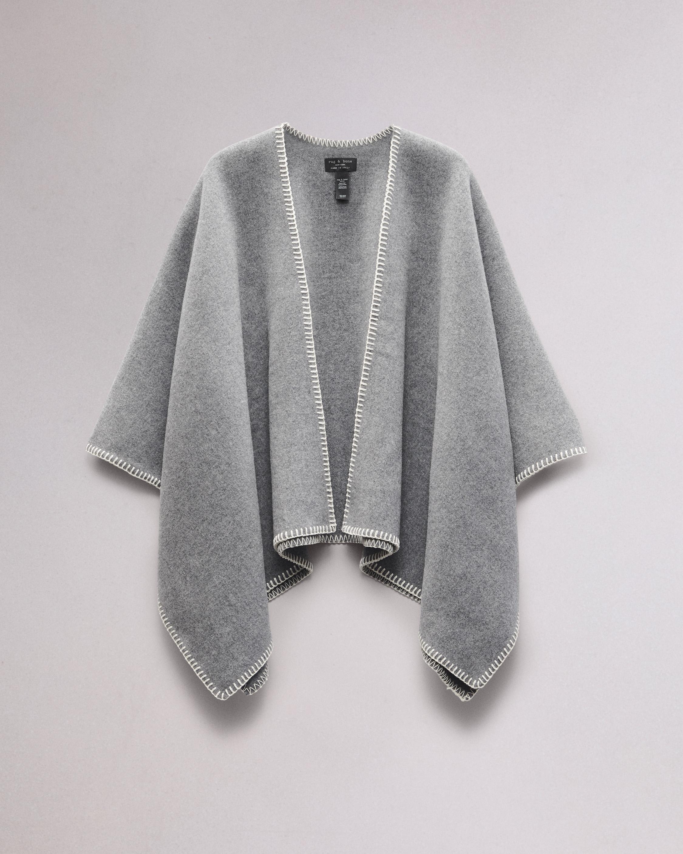 Ingrid Wool Poncho - 3