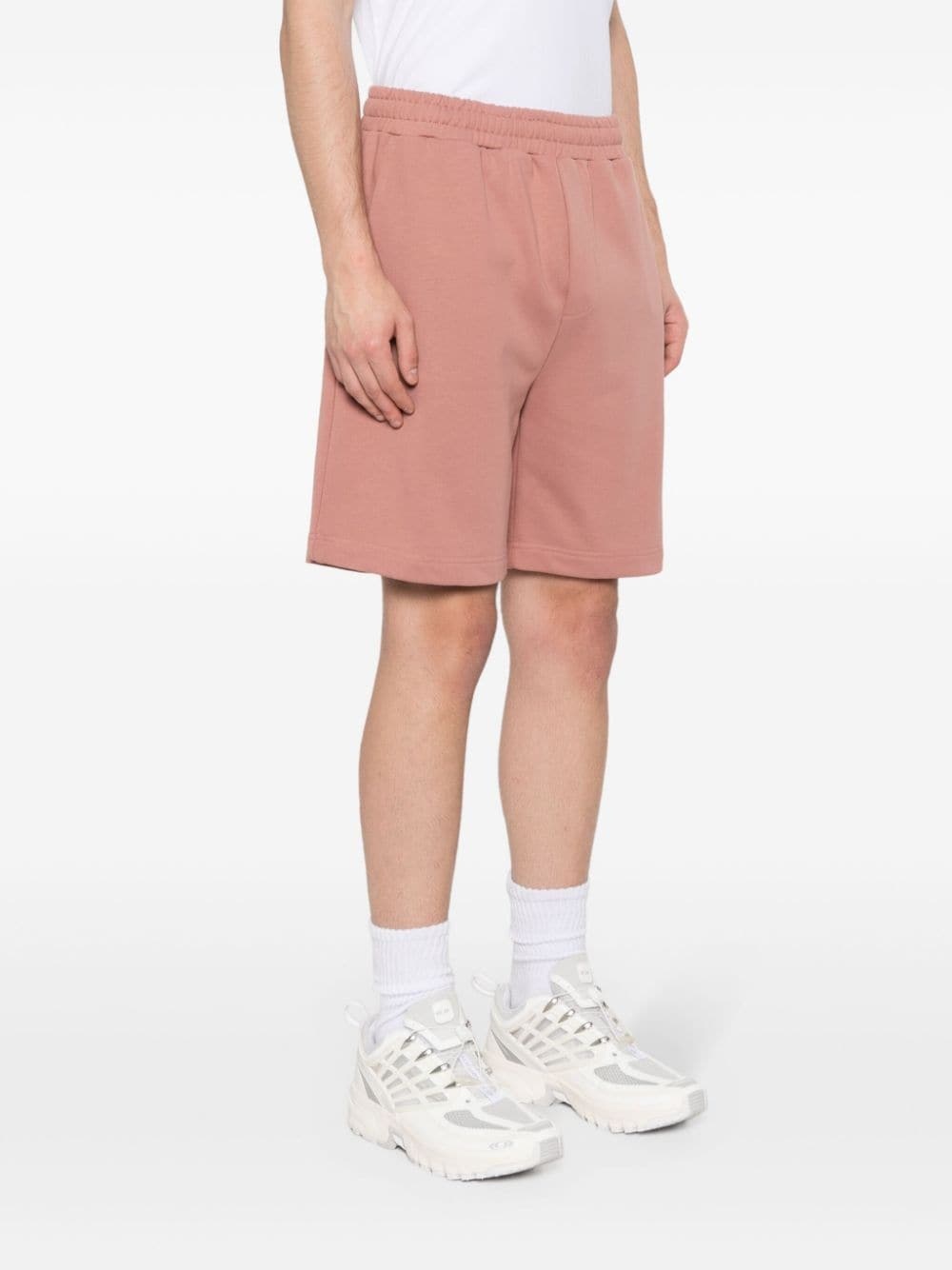 Space-logo cotton shorts - 3