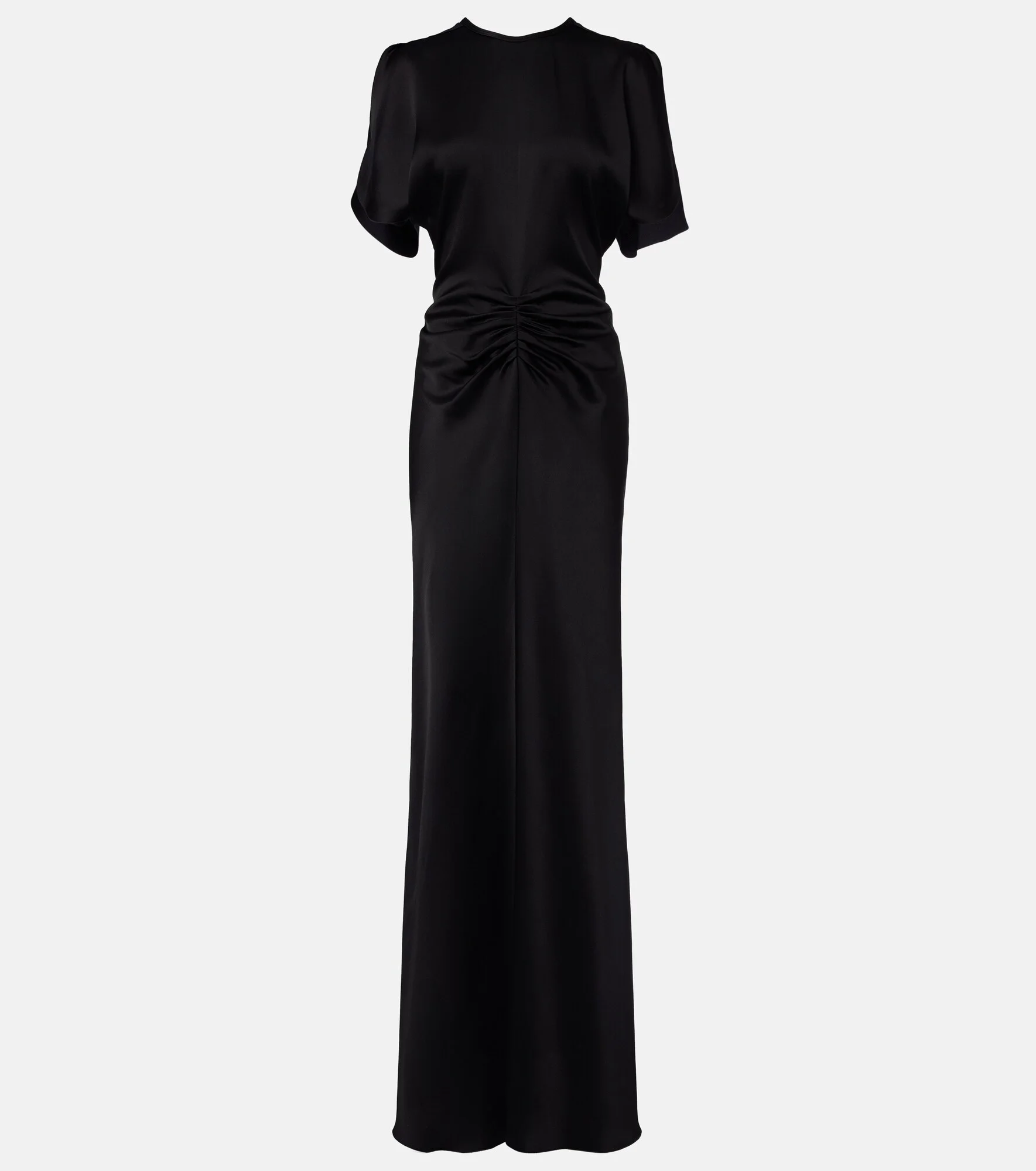 Isabella gathered satin gown - 1