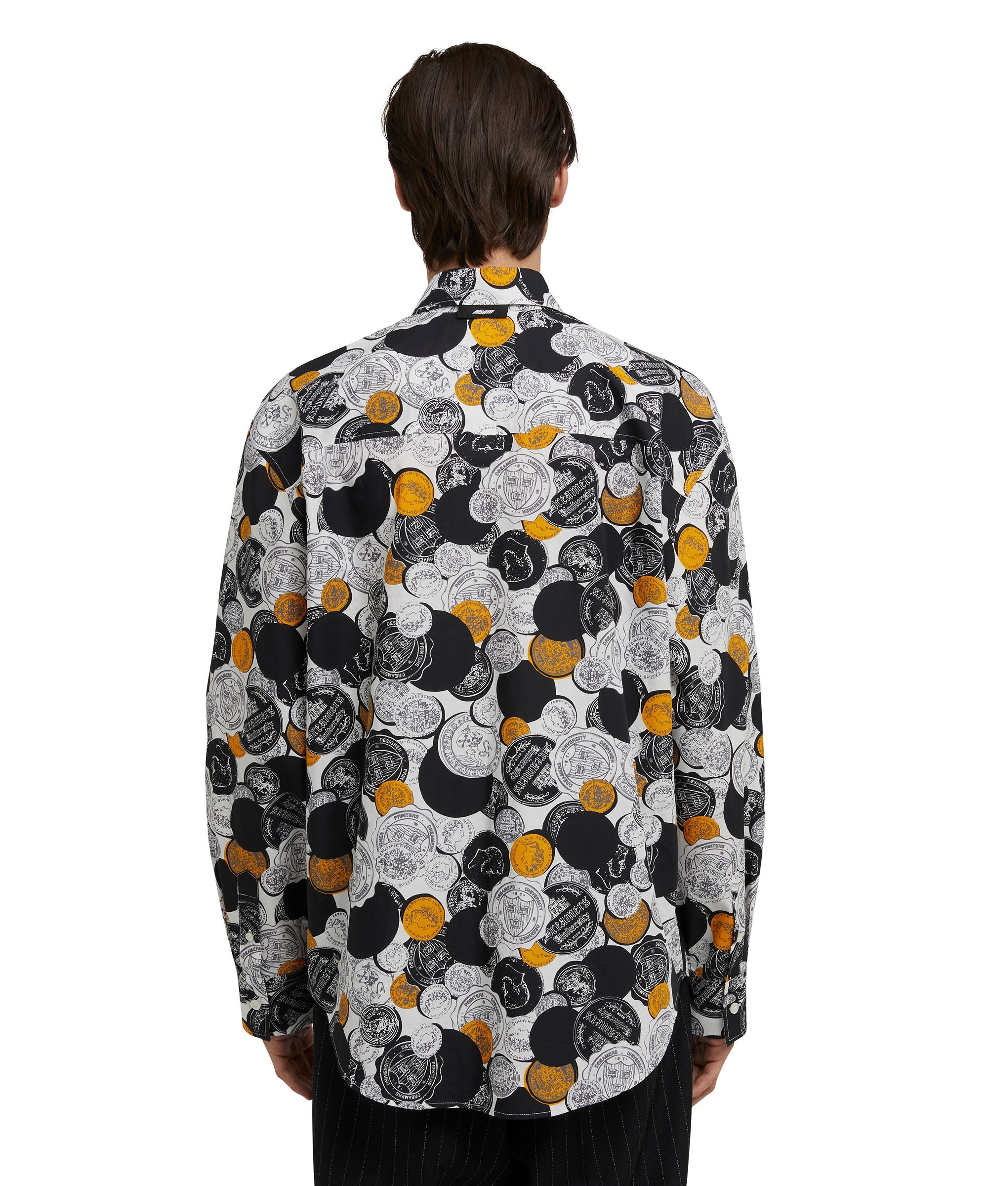Organic cotton shirt with "all-over Token" print - 3