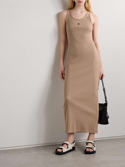 Givenchy Embellished ribbed stretch-cotton midi dress outlook