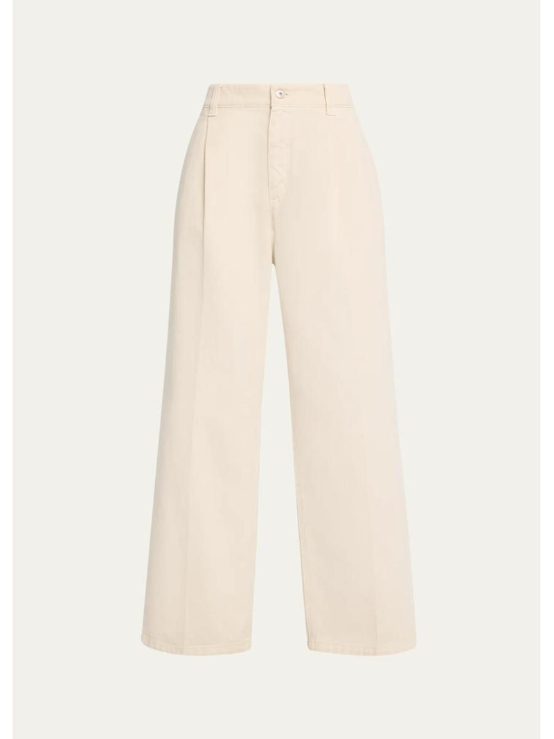 Garment Dye Straight-Leg Ankle Pants 1