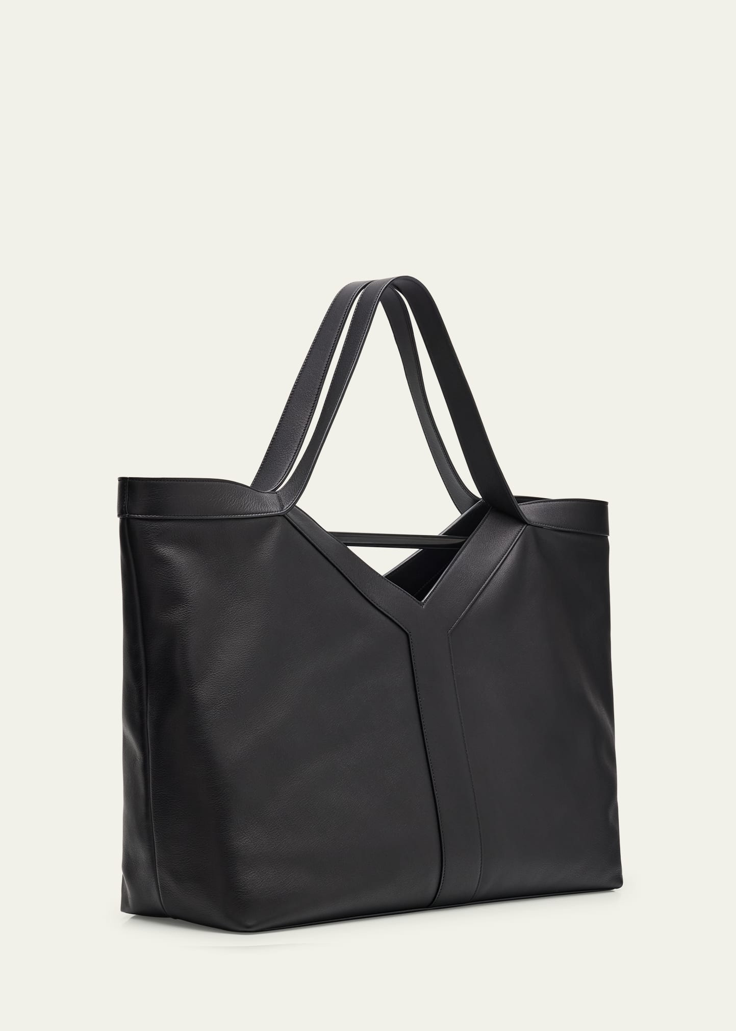 Men's Giant Y Grainy Leather Tote Bag - 3