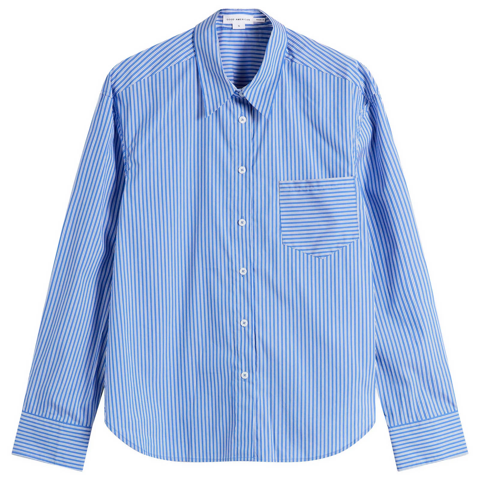 Good American Poplin Classic Boxy Shirt - 1