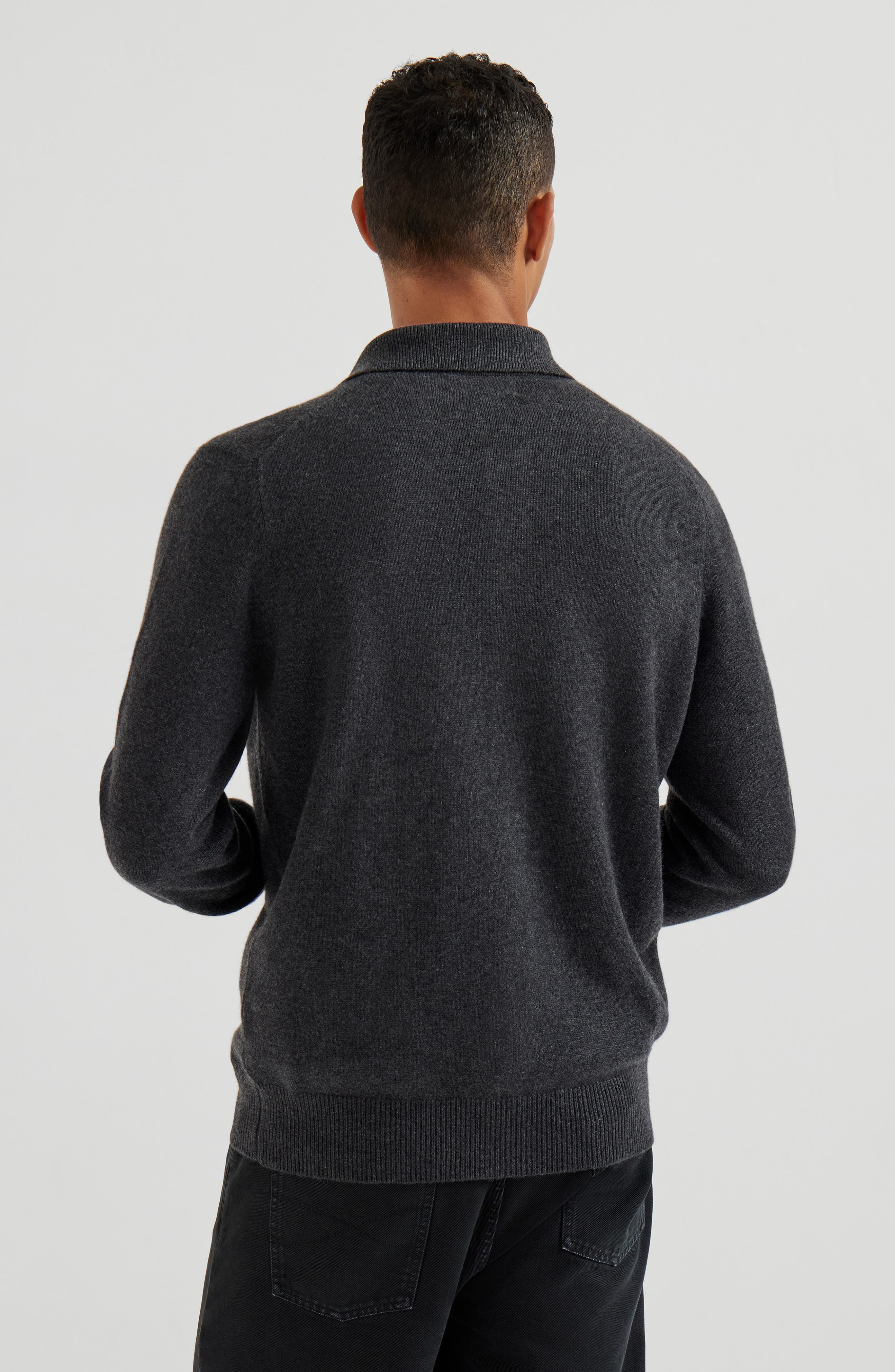 Brunello Cucinelli Shirt-style cardigan in Charcoal at Nordstrom - 3