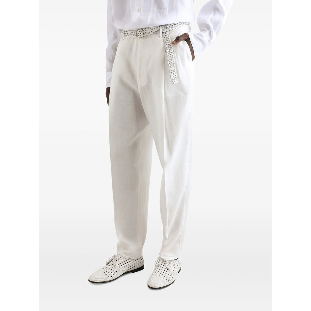 Dolce & Gabbana White Trousers - Tailored Trousers Men - 4