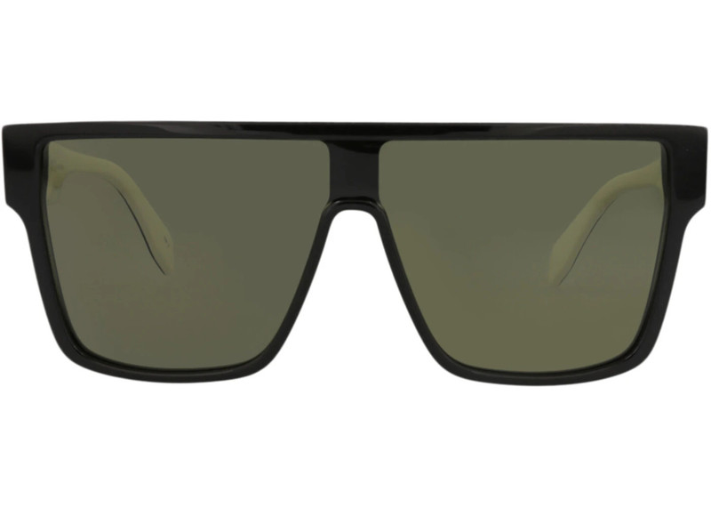 McQ Alexander McQueen Alexander McQueen Aviator Sunglasses Black Black Green (AM0354S-30012336-004) outlook
