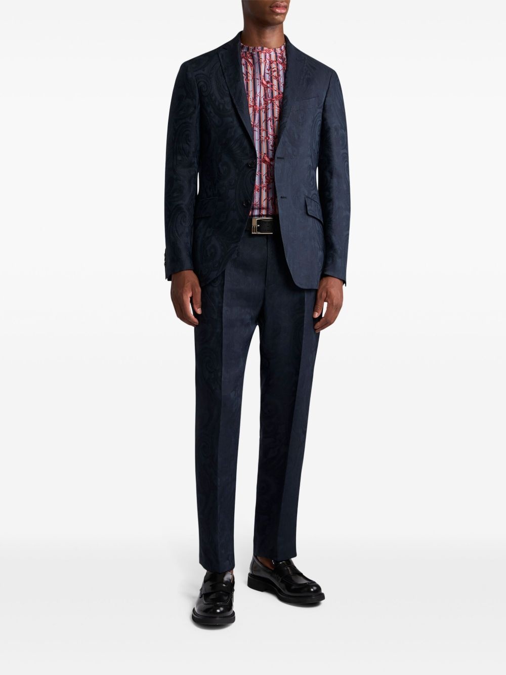 jacquard trousers - 2