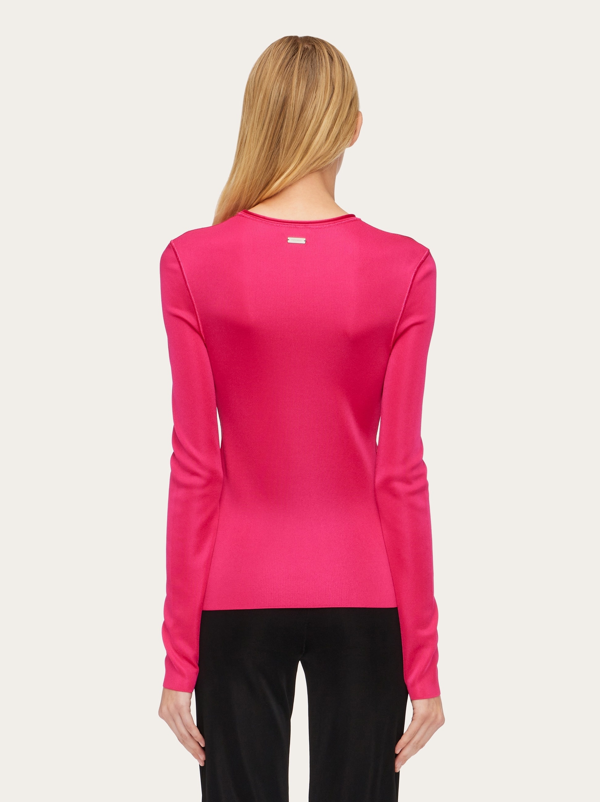 Long sleeved ribbed top - 3
