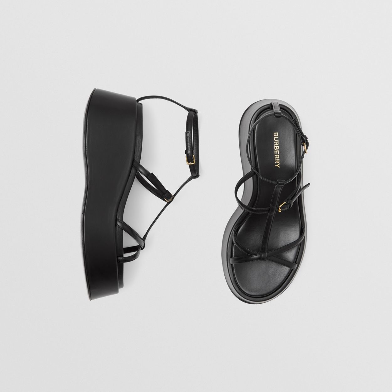 Leather Platform Sandals - 2