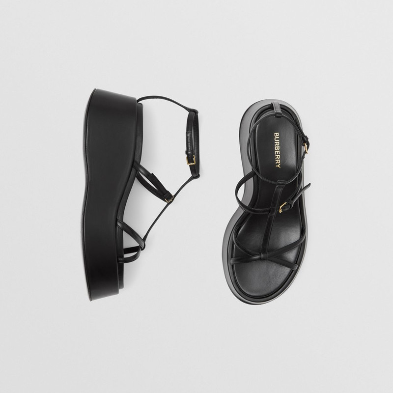 Burberry Leather Platform Sandals outlook