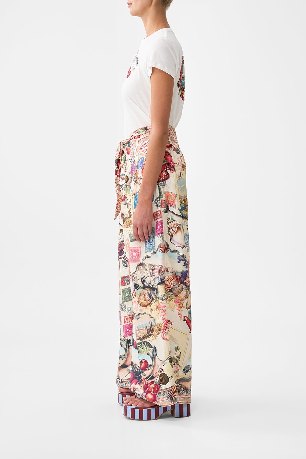RELAXED PANT WITH TIE FRONT - 4