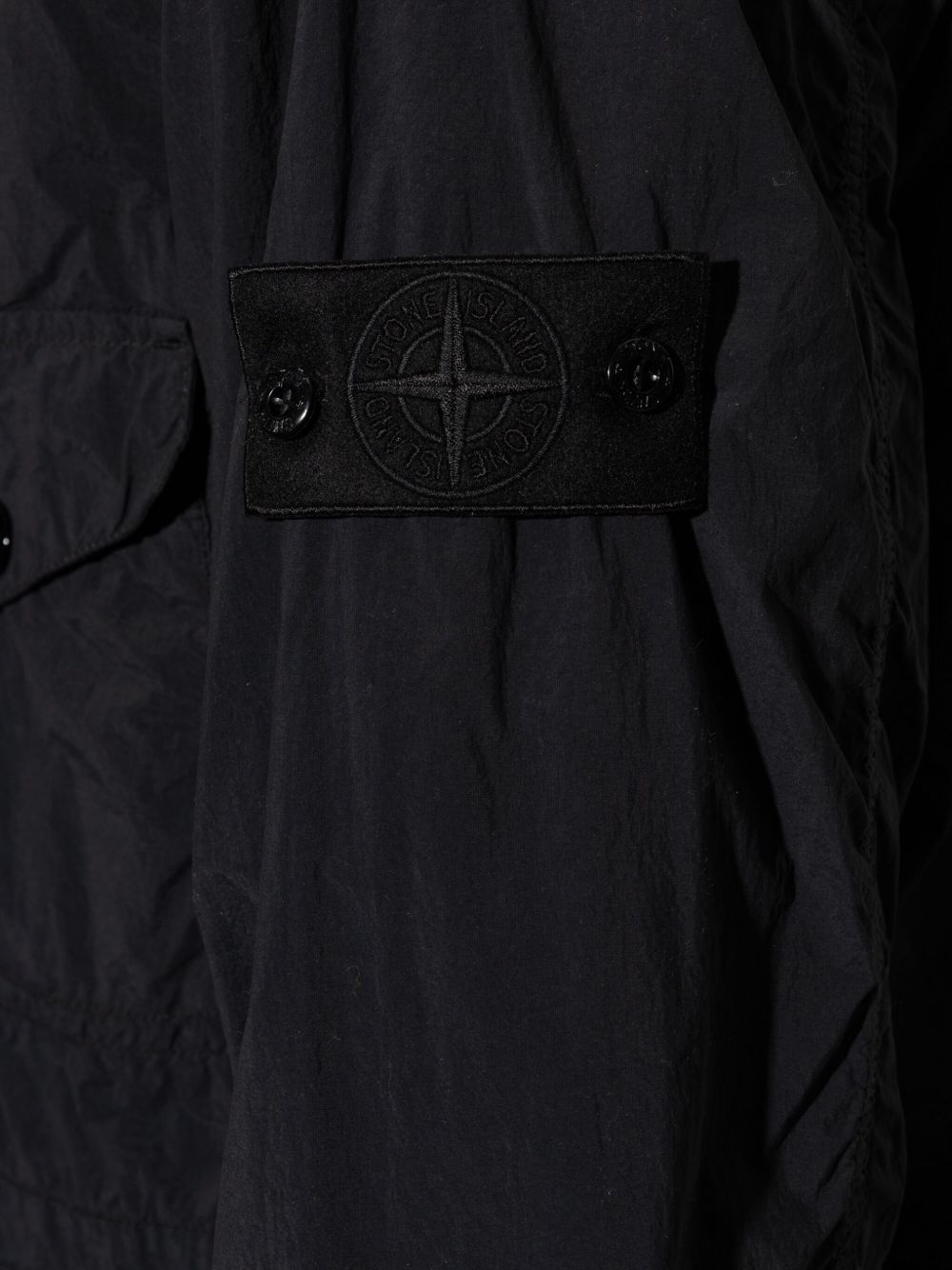 creased multi-pocket shirt jacket - 5