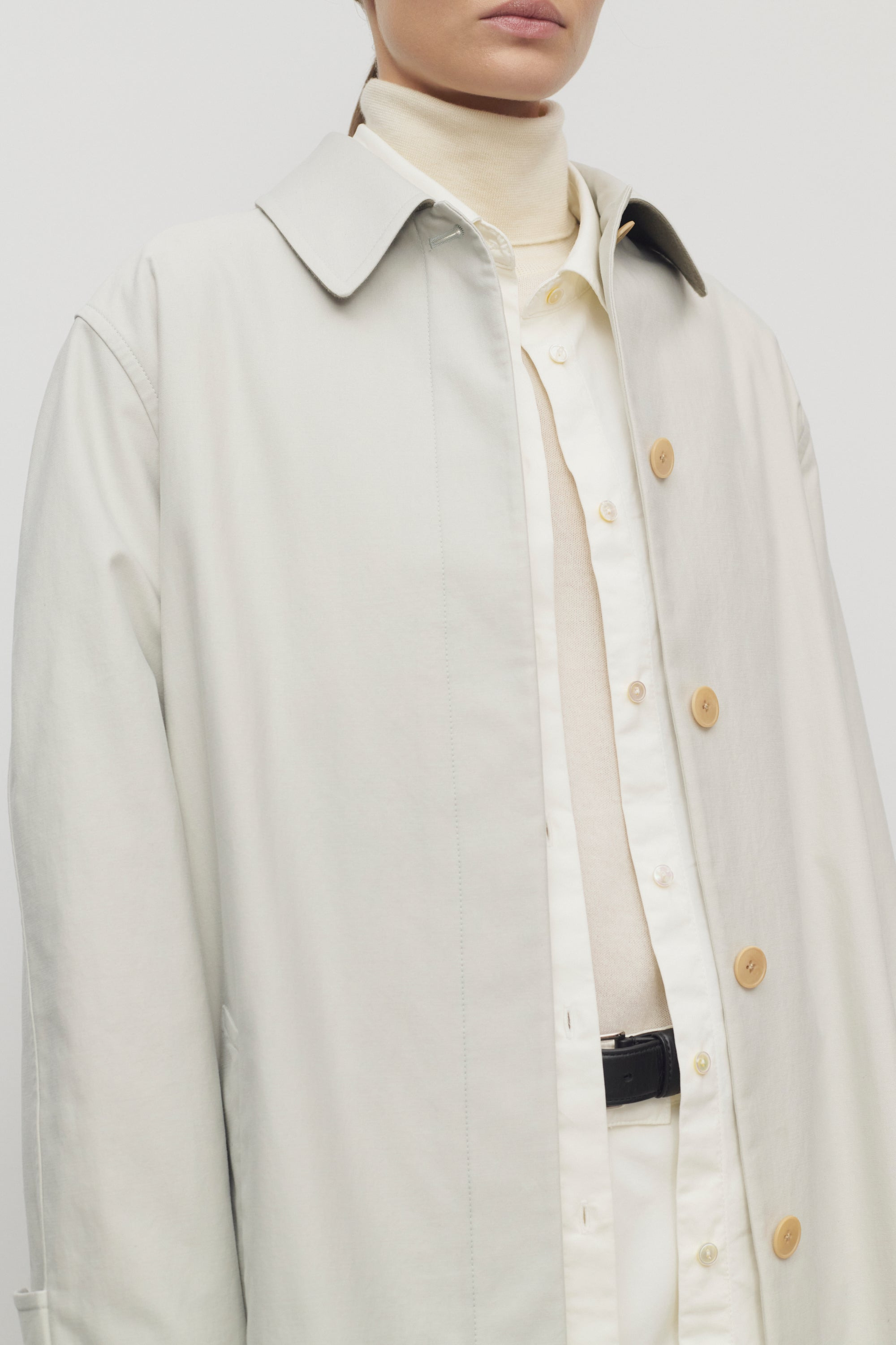 Pluma Coat in Cotton and Cashmere - 6