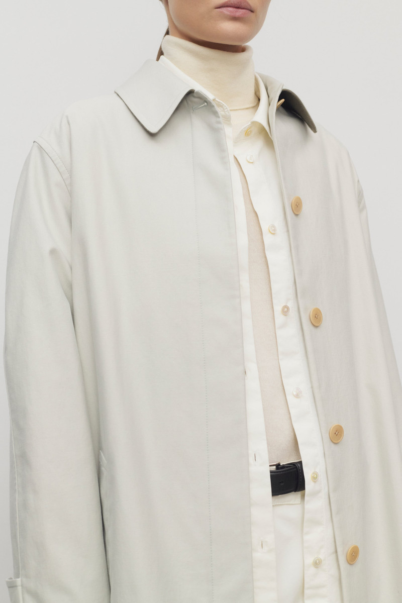Pluma Coat in Cotton and Cashmere 6