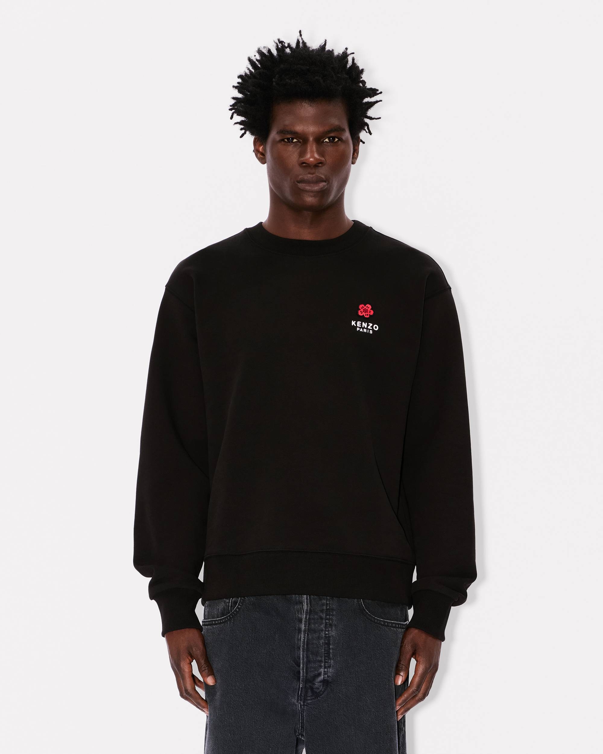 'Boke Flower' embroidered sweatshirt in cotton - 3