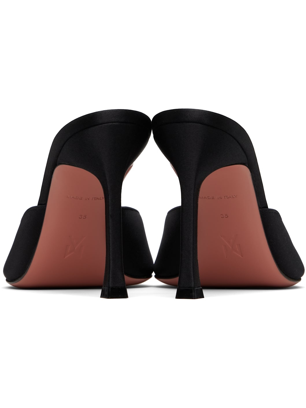 Black Alexa Slipper 95 Heeled Sandals - 2