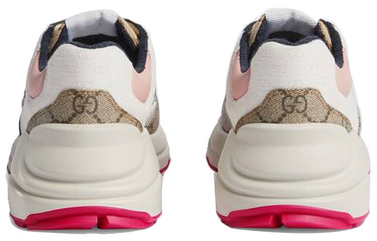 (WMNS) Gucci GG Rhyton 'Beige White Pink' 620185-99WF0-4371 - 5