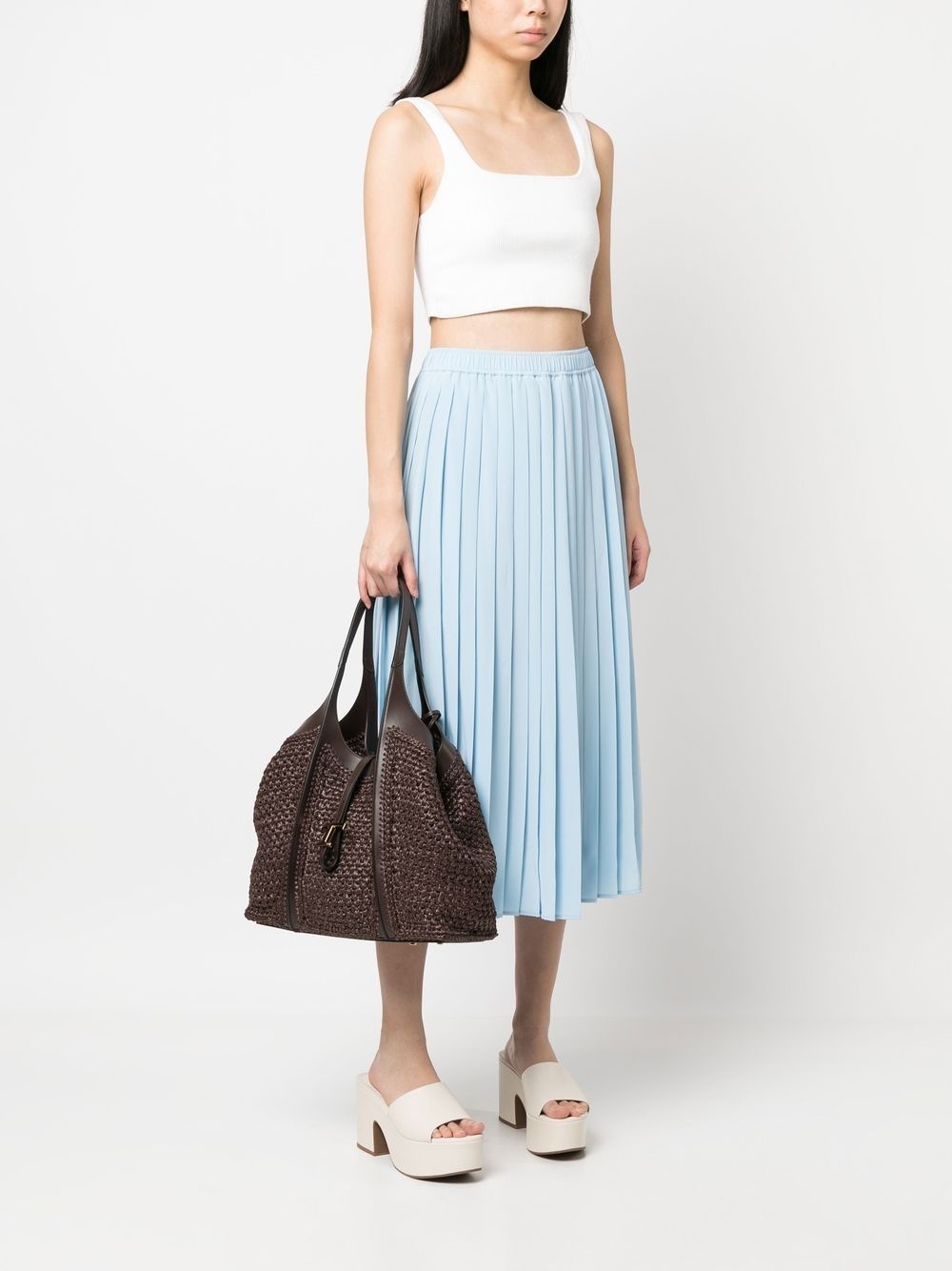 T Timeless woven tote bag - 4