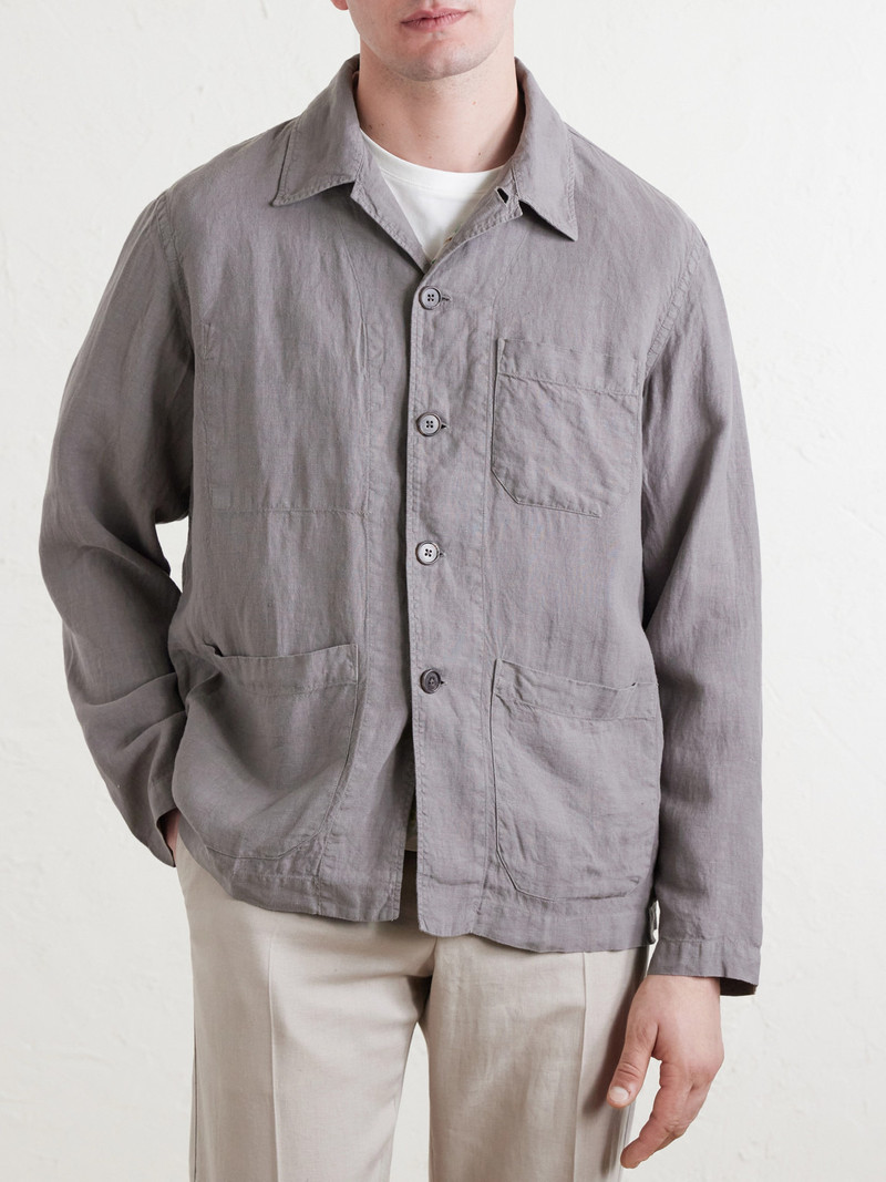 Perry Linen and Cotton-Blend Woven Jacket 3