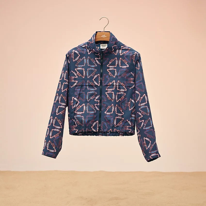 "Tatersales" short beach windbreaker - 5