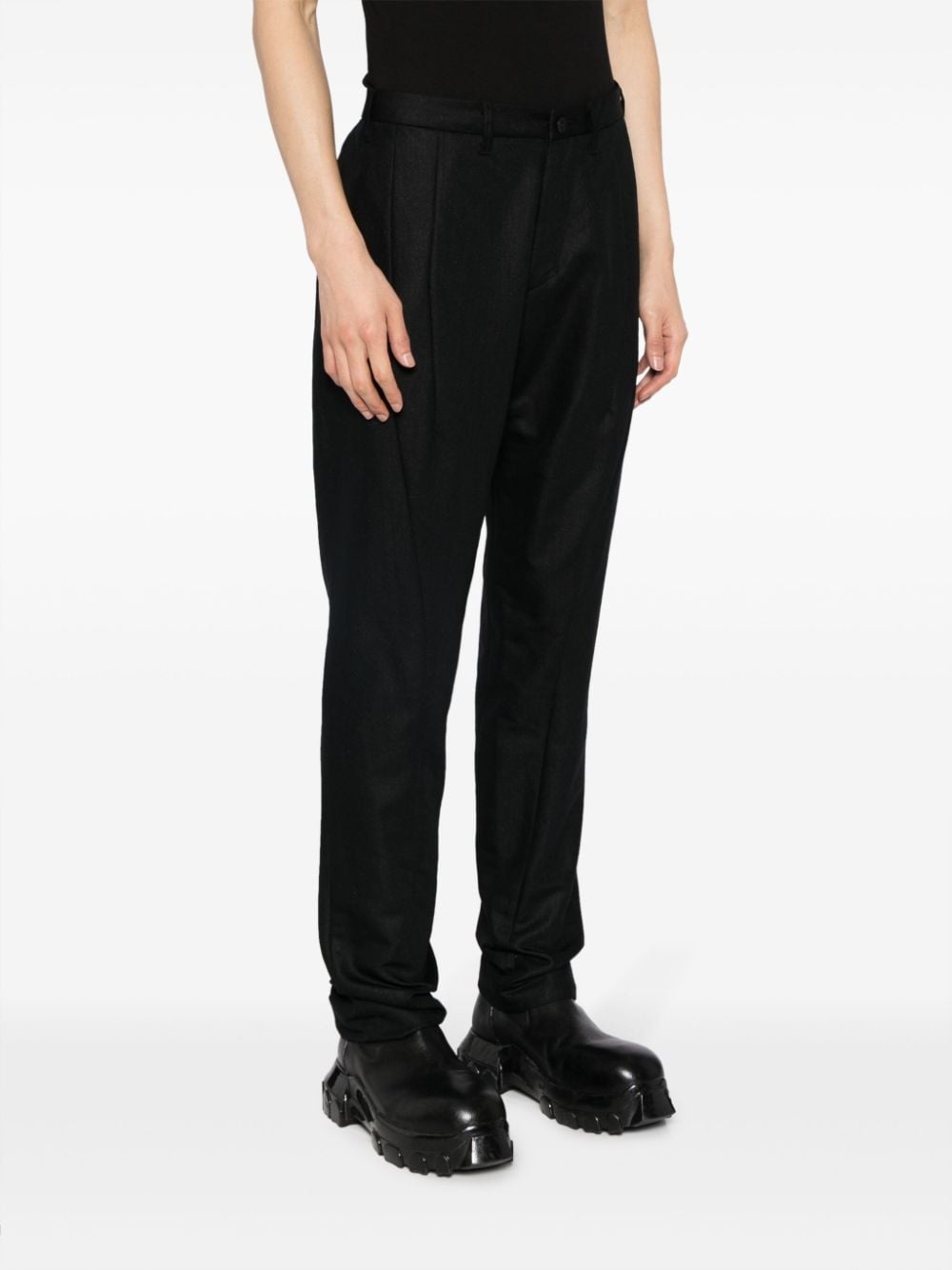 straight-leg glittery tailored trousers - 3