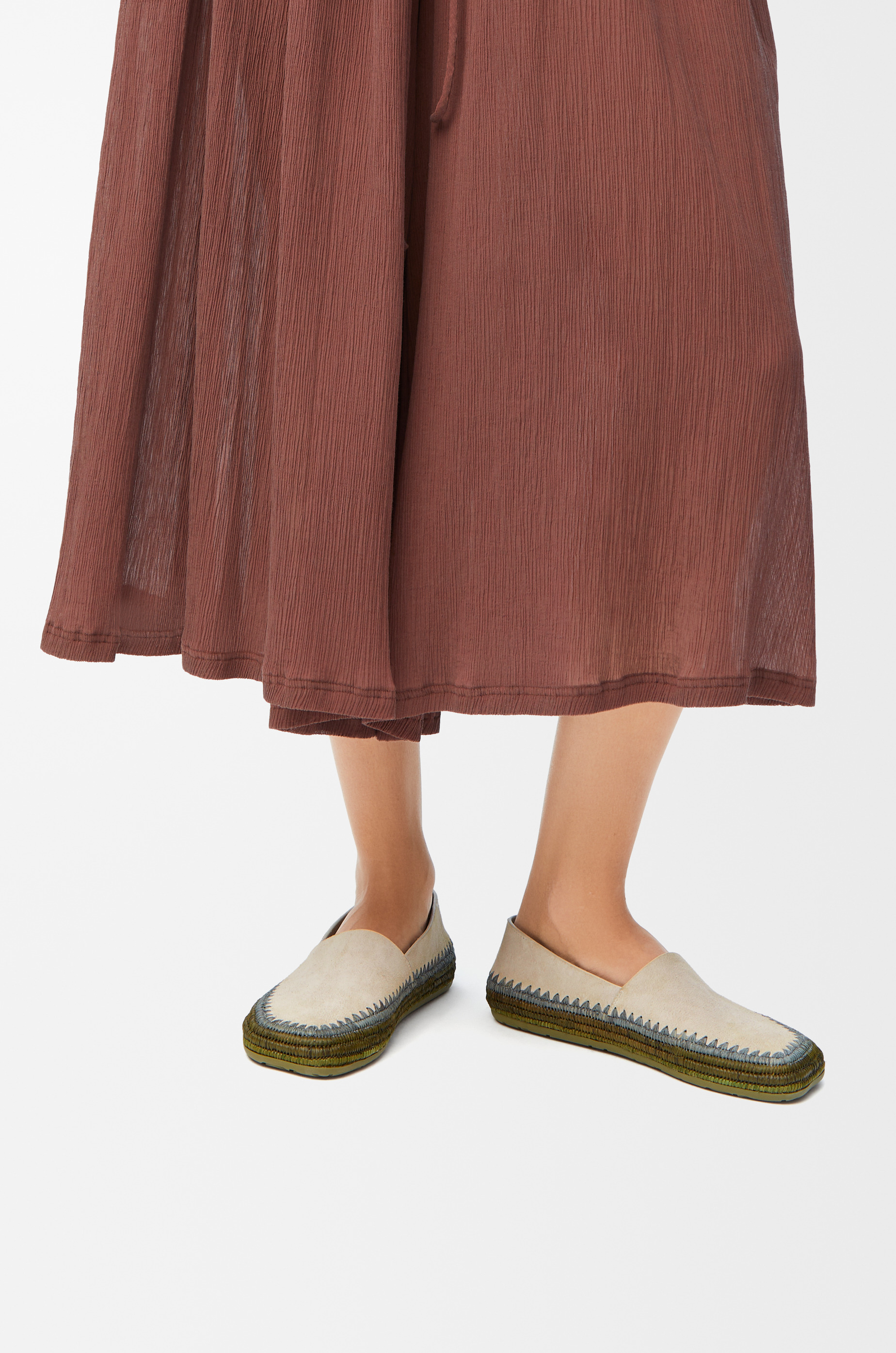 Rio slipper in suede and raffia - 2