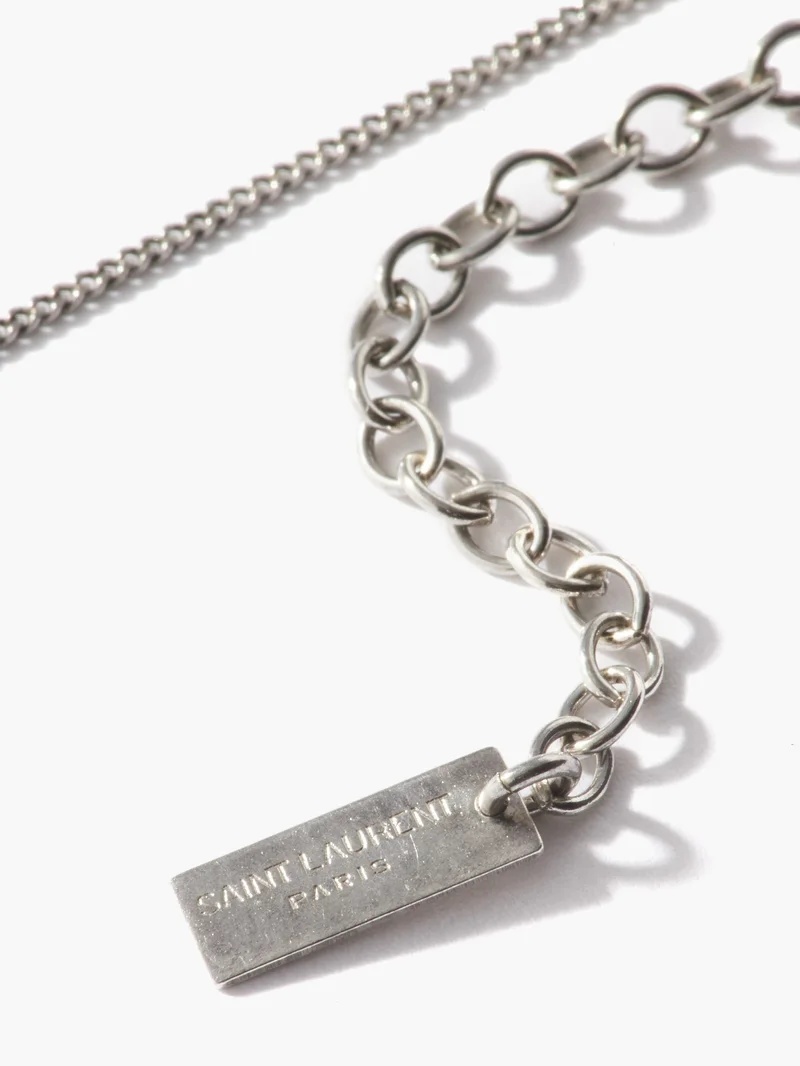 Crystal-embellished charm necklace - 3