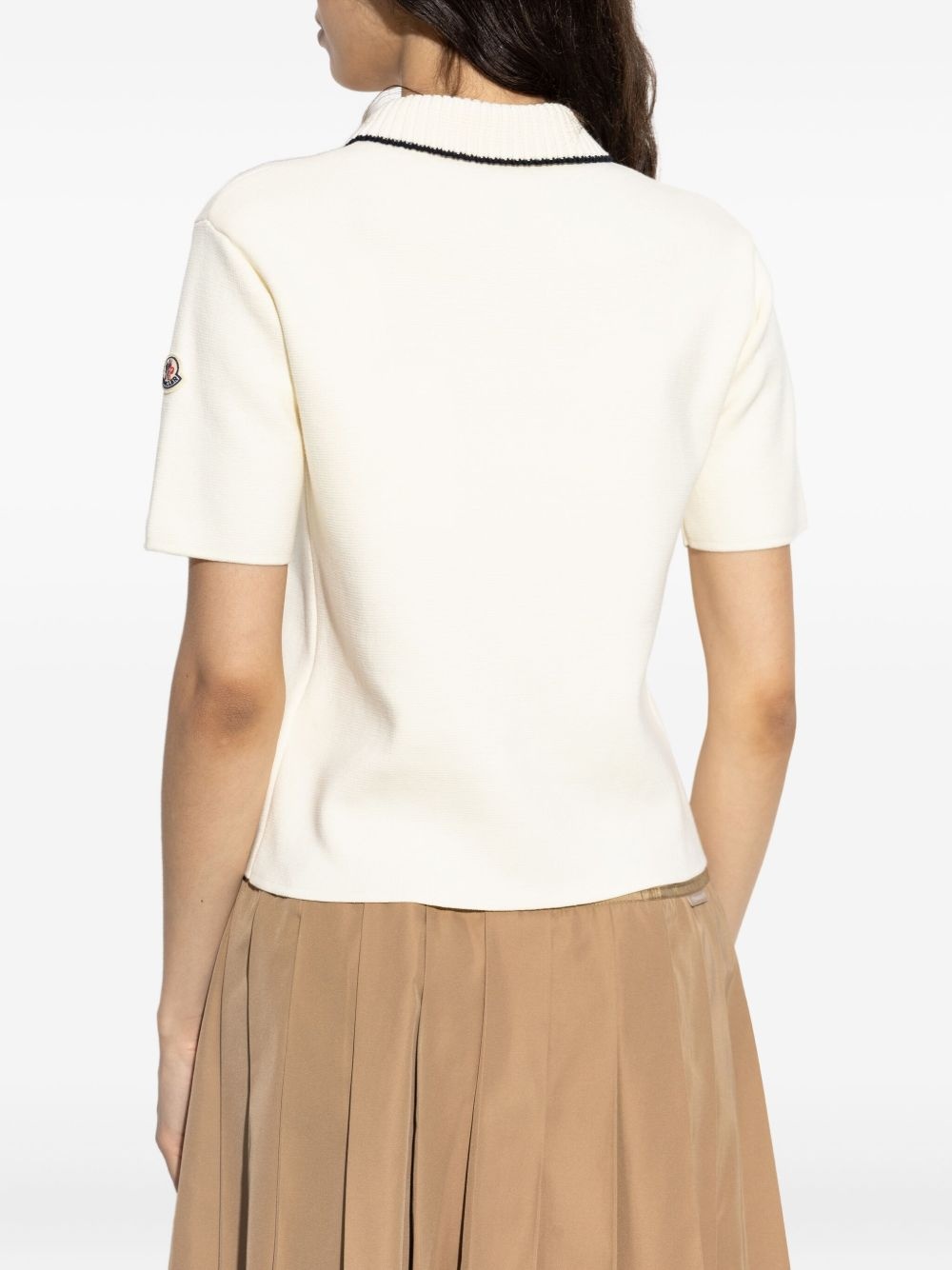 contrast stripe polo shirt - 4