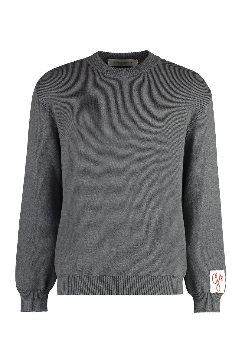 Golden Goose Davis Cotton Crew-Neck Sweater - 1