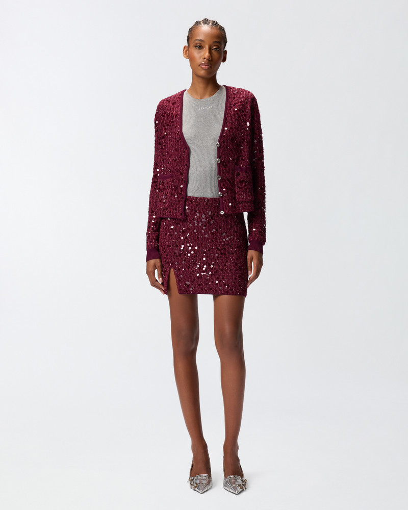 PINKO ALL-OVER SEQUINNED MINI SKIRT outlook