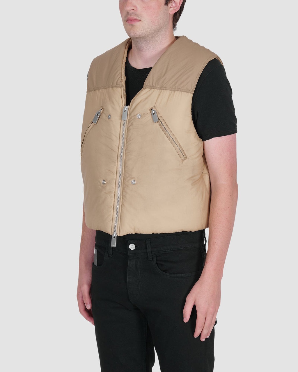 GARMENT DYE PUFFER VEST - 3