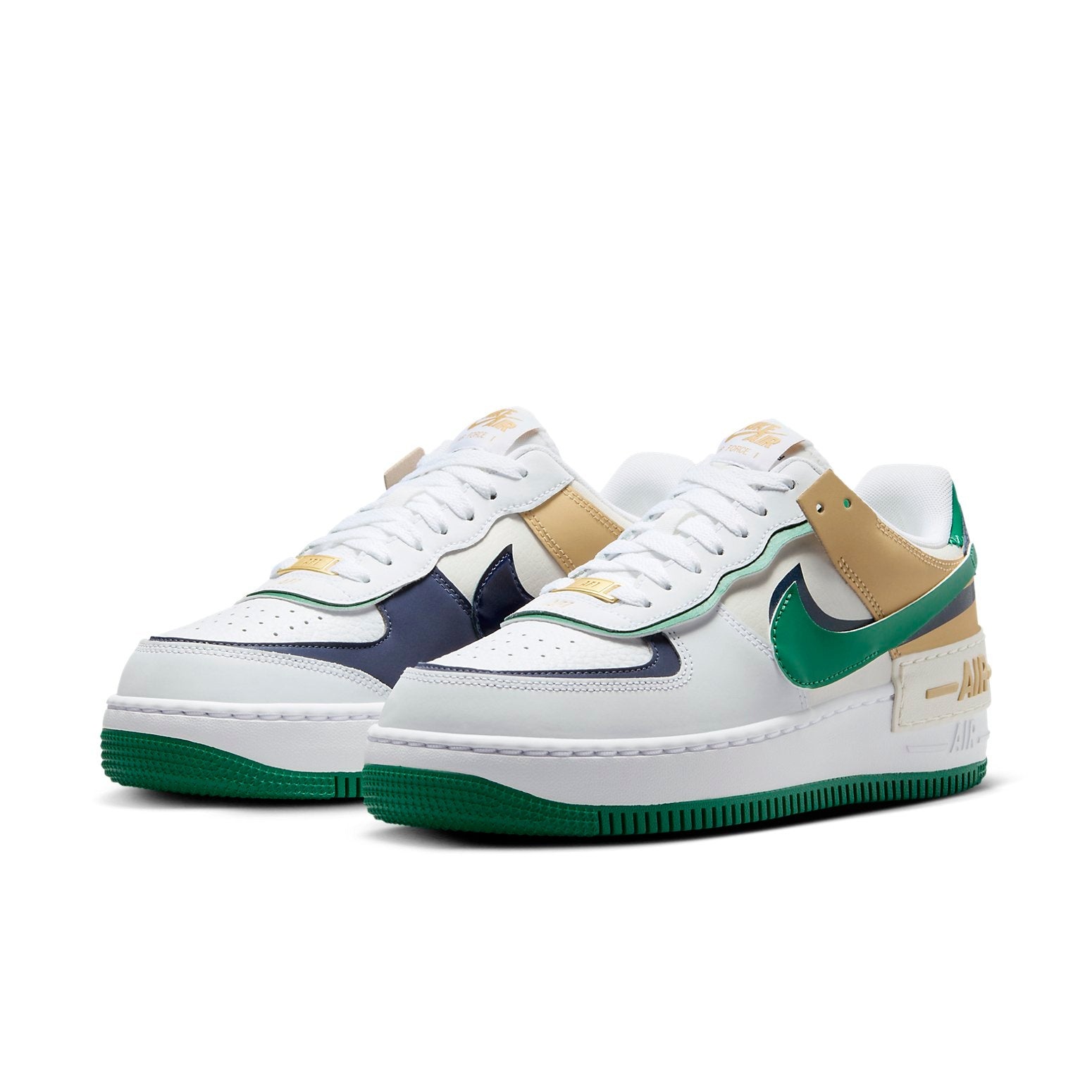 (WMNS) Nike Air Force 1 Shadow 'White Malachite Sesame' DZ1847-102 - 3