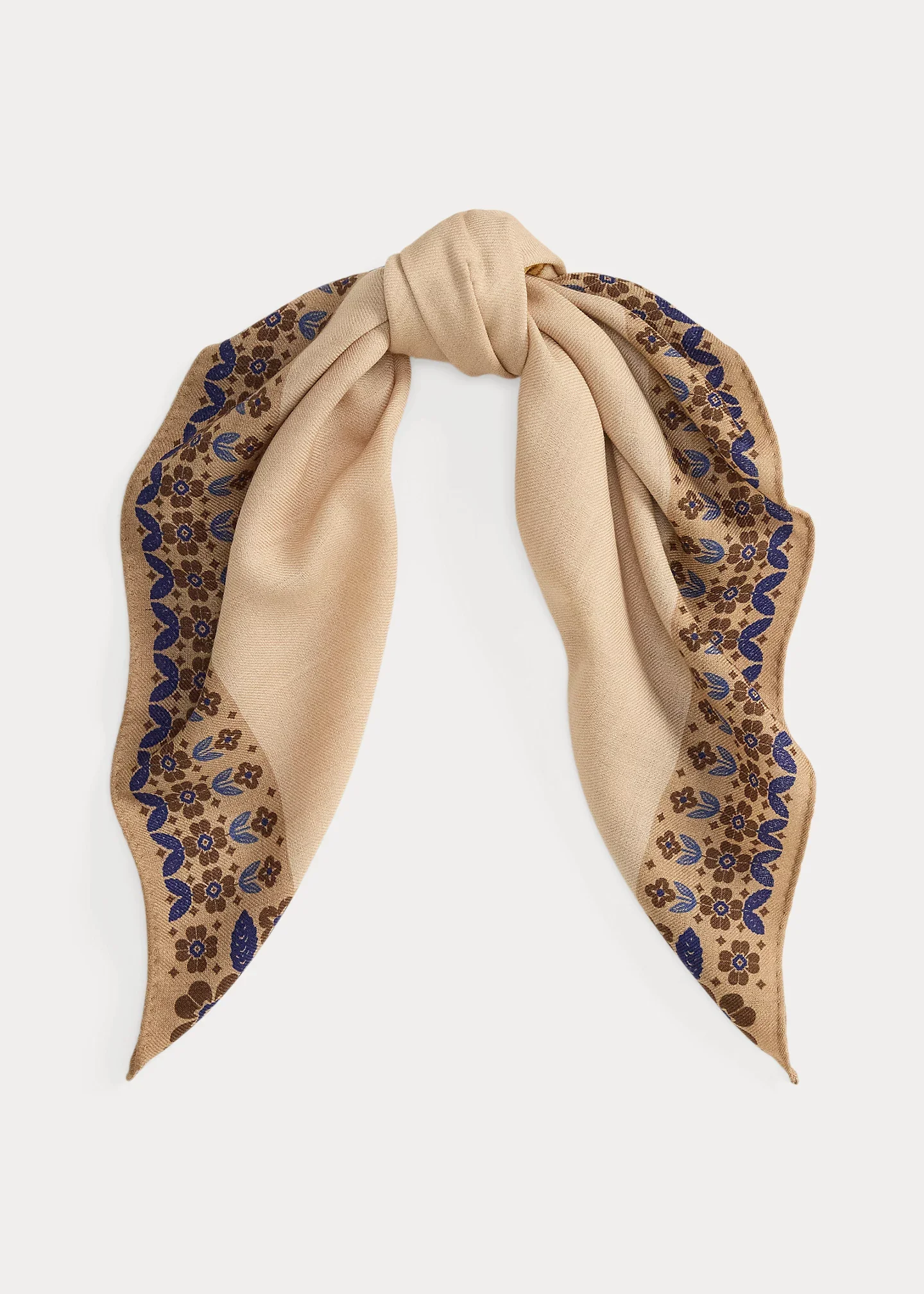Polo Bear Wool Square Scarf - 1