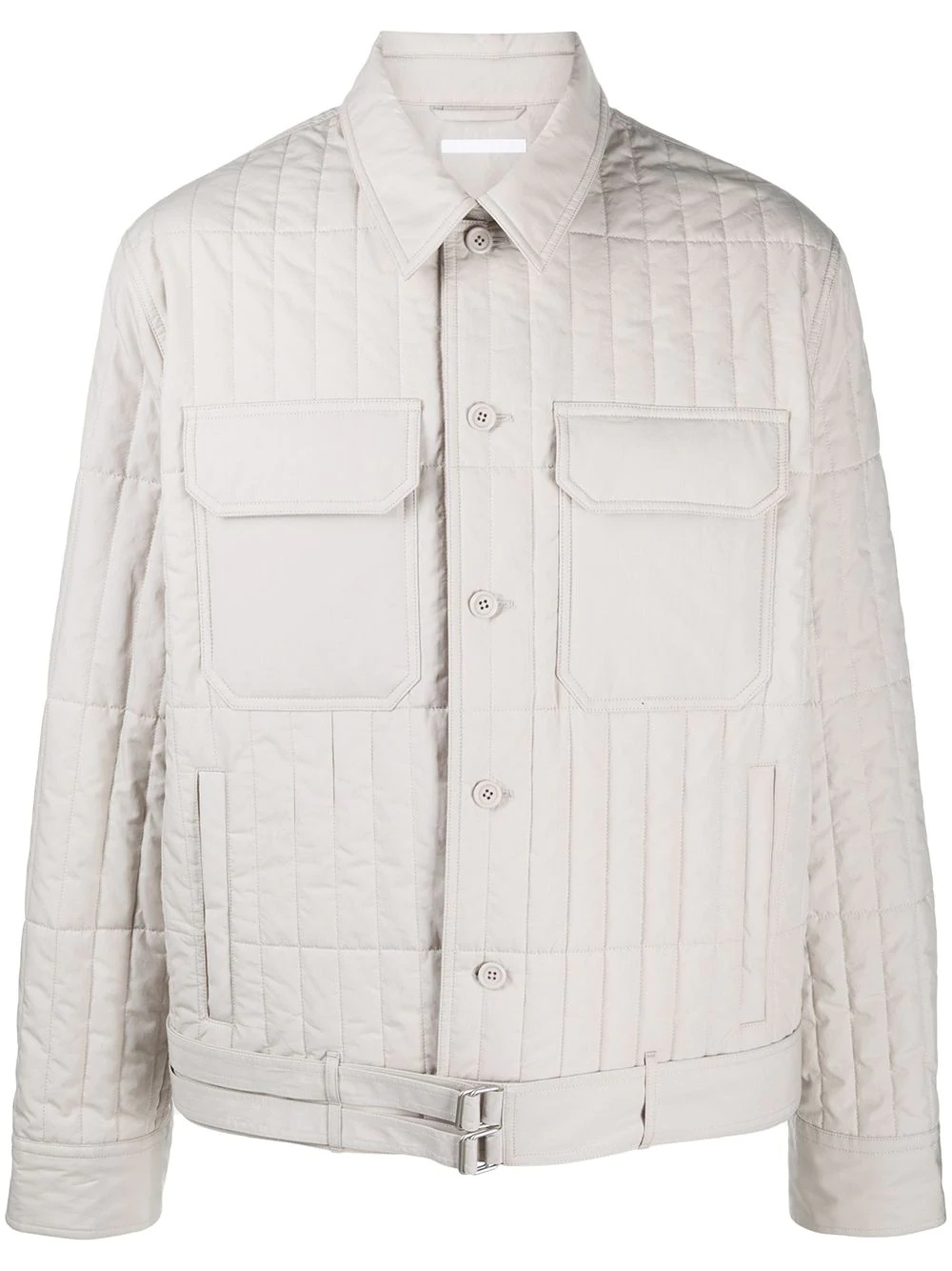 padded button-up jacket - 1