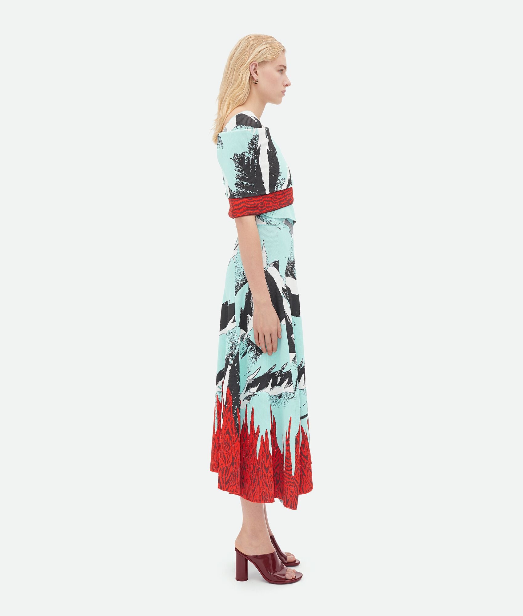 Graphic Viscose Jacquard Scarf - 2