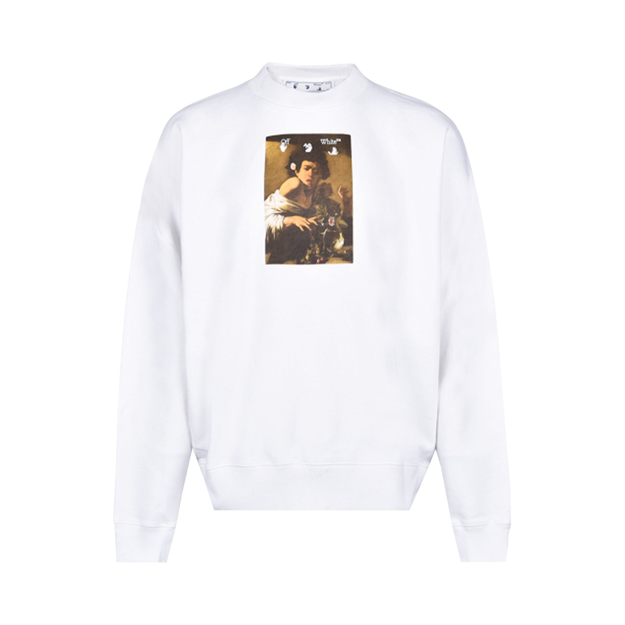 Off-White Caravaggio Boy Skate Crewneck 'White/Multi' - 1