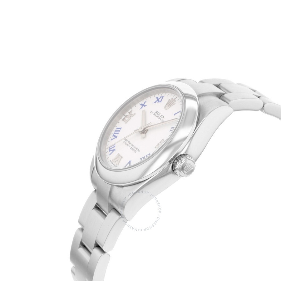 Pre-owned Rolex Oyster Perpetual Automatic Chronometer White Dial Ladies Watch 177200 WBLRO - 3