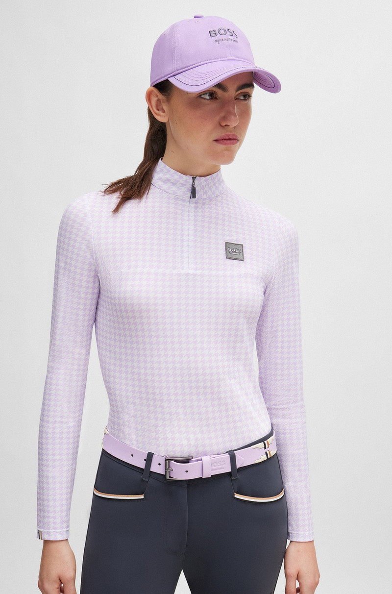 EQUESTRIAN EMBROIDERED-LOGO CAP WITH LEATHER STRAP 4