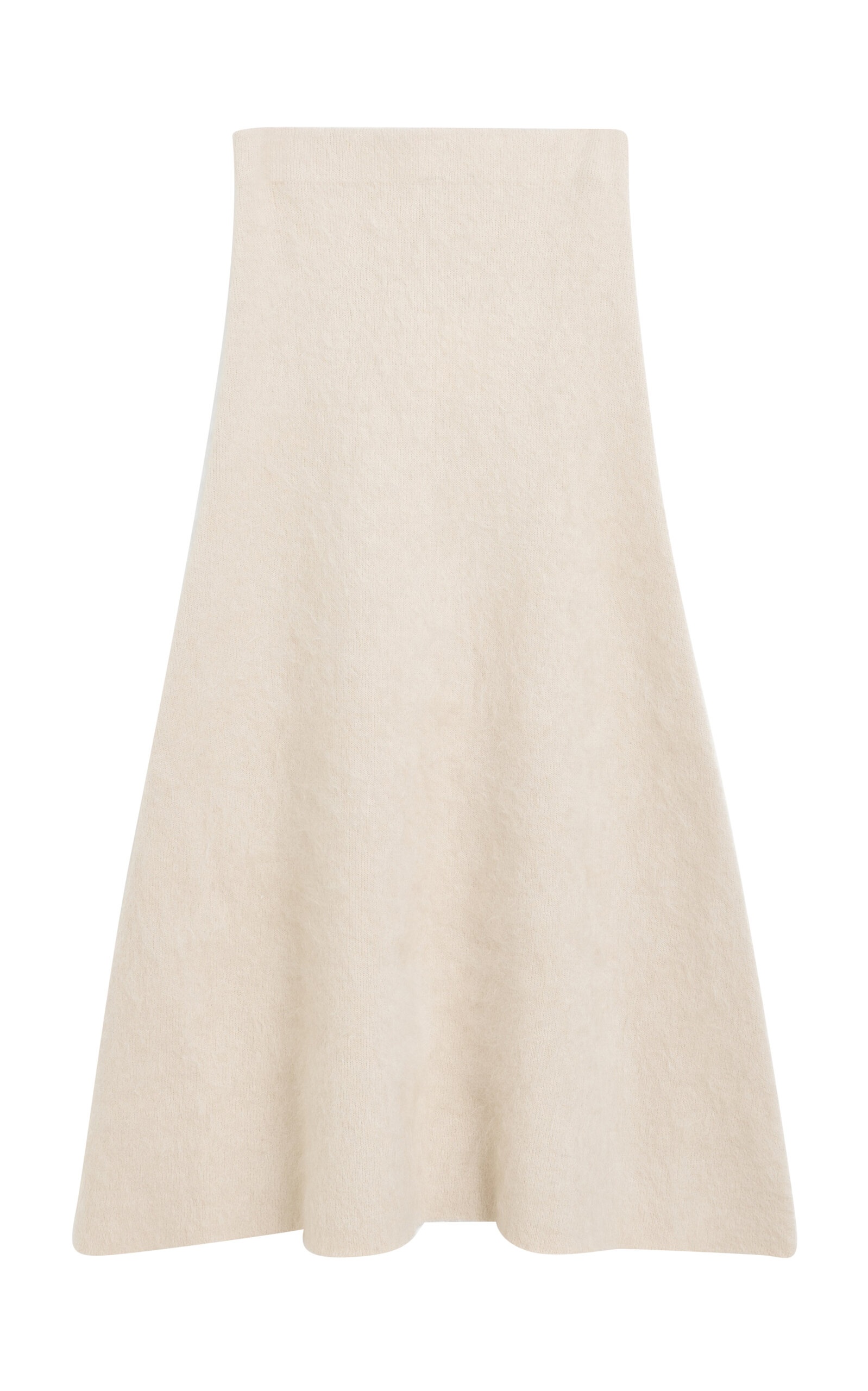 Christina Knit Wool-Blend Maxi Skirt ivory - 1