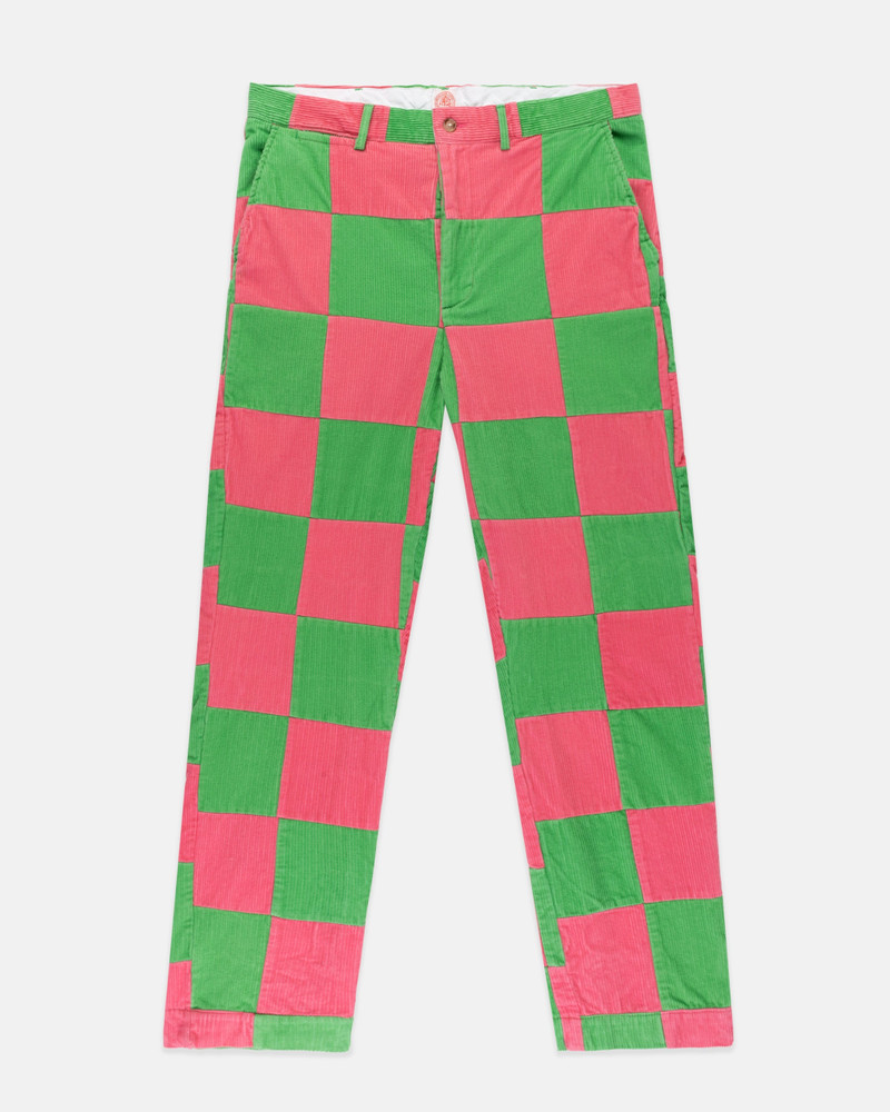 J. PRESS PINK & GREEN PATCHWORK CORDUROY PANT outlook