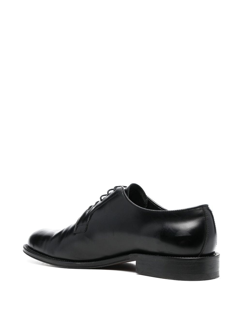 polished-finish lace-up shoes - 3