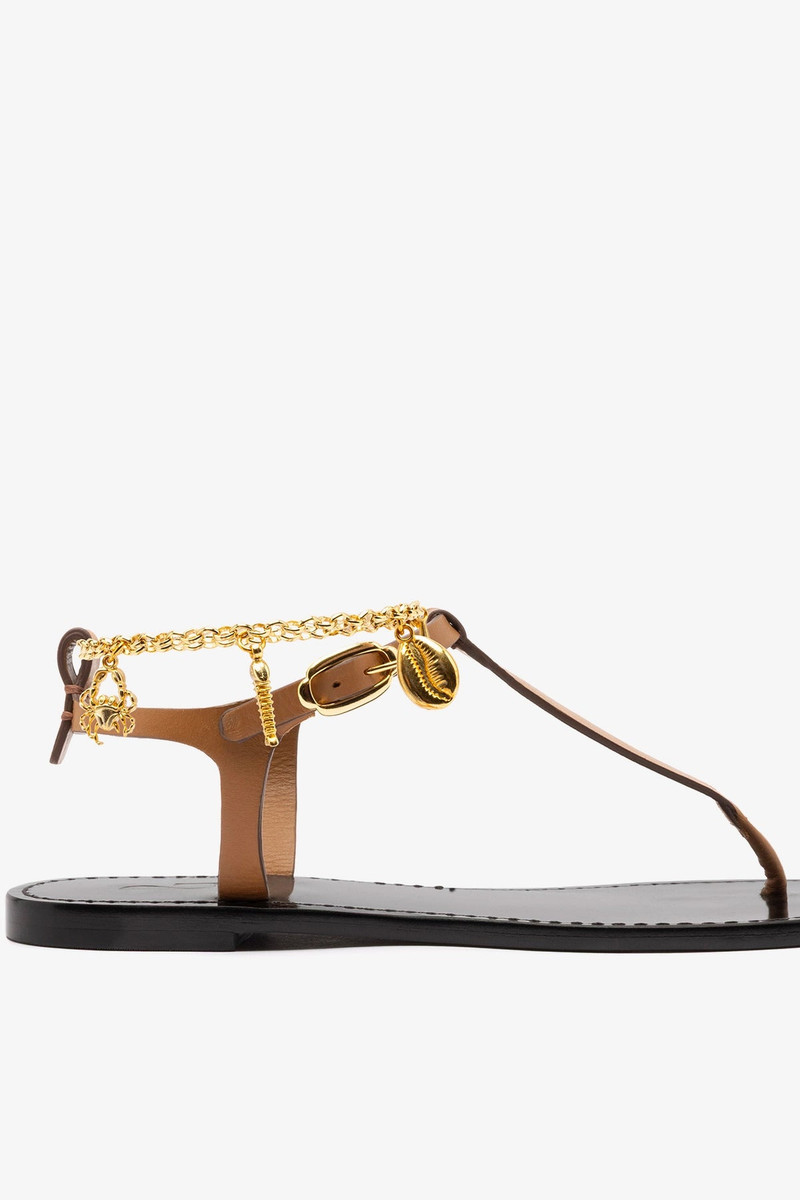 Gipsy Sandal In Light Caramel Vegetale Leather 5