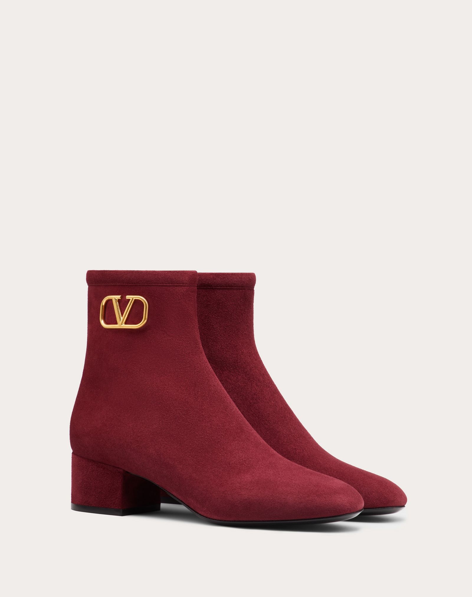 VLogo Signature Suede Ankle Boot 45 mm / 1.8 in. - 2