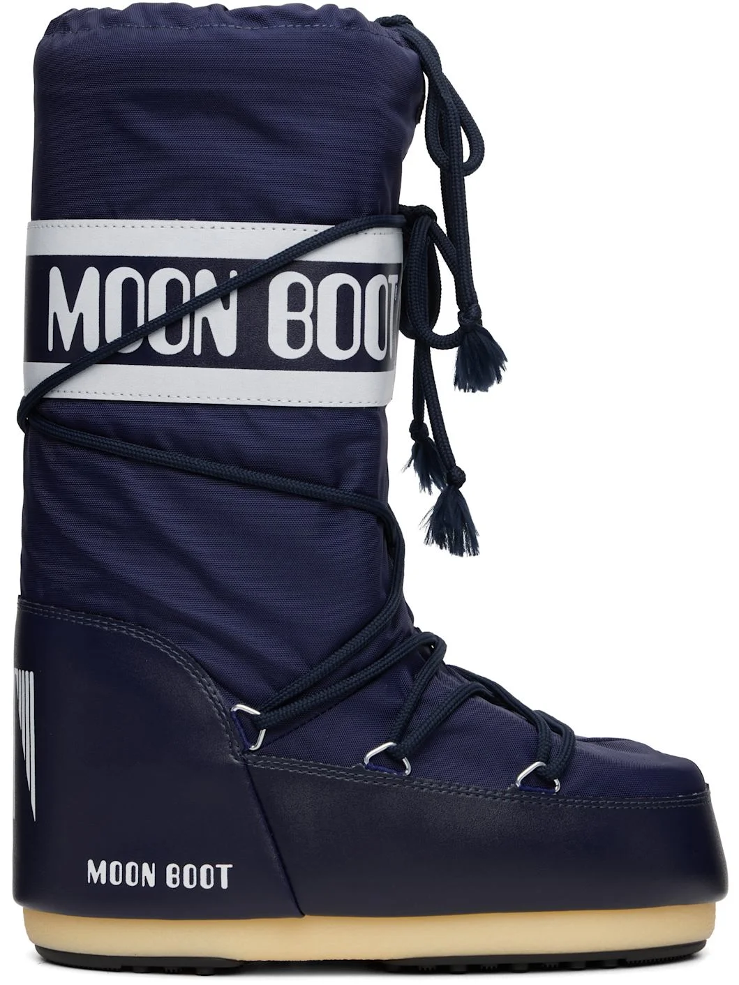 Navy Icon Nylon Boots - 1